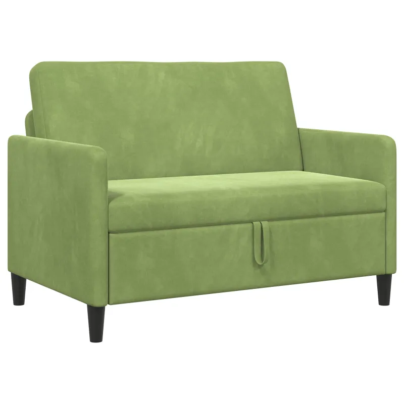 Sofa su saugojimo vieta Šviesiai žalia 122 x 78 x 87 cm