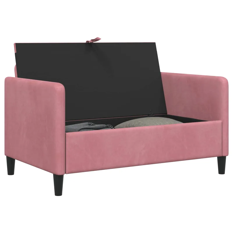Sofa su saugojimo vieta Rožinė 122 x 78 x 87 cm Poliesteris