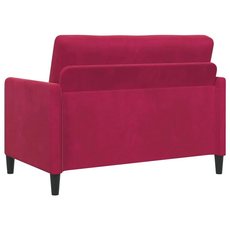 Sofa su saugojimo vieta Vyno raudona 122 x 78 x 87 cm