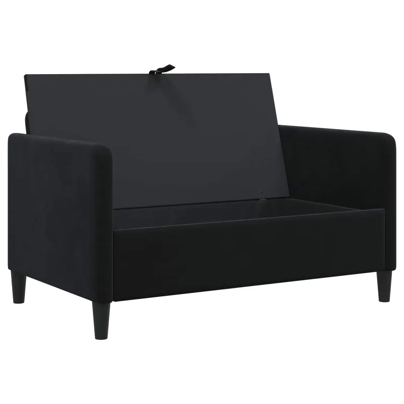 Sofa su saugojimo vieta Juoda 122 x 78 x 87 cm Poliesteris