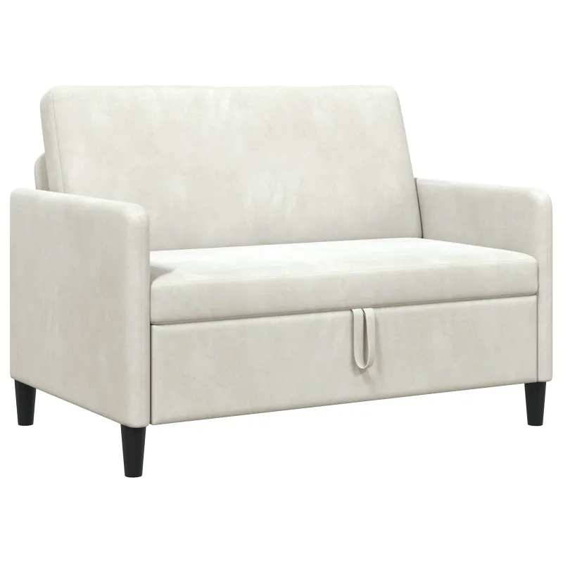 Sofa su saugojimo vieta Kreminė 122 x 78 x 87 cm Poliesteris