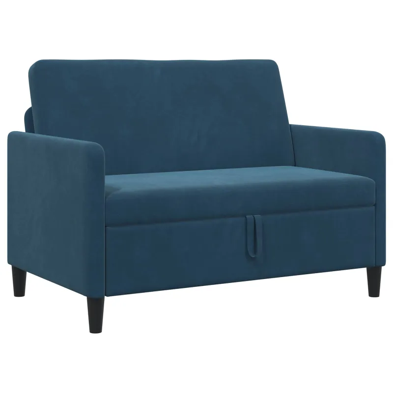 Sofa su saugojimo vieta Mėlyna 122 x 78 x 87 cm Poliesteris