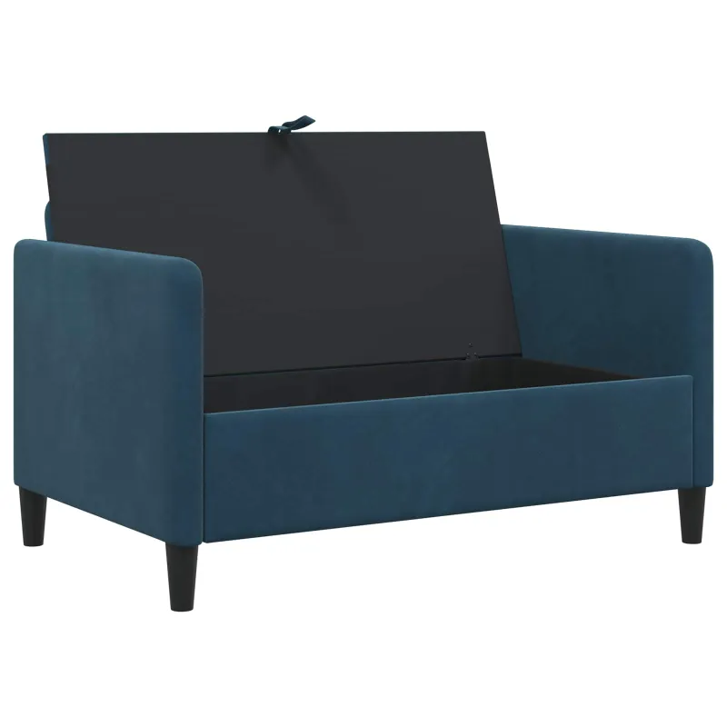 Sofa su saugojimo vieta Mėlyna 122 x 78 x 87 cm Poliesteris