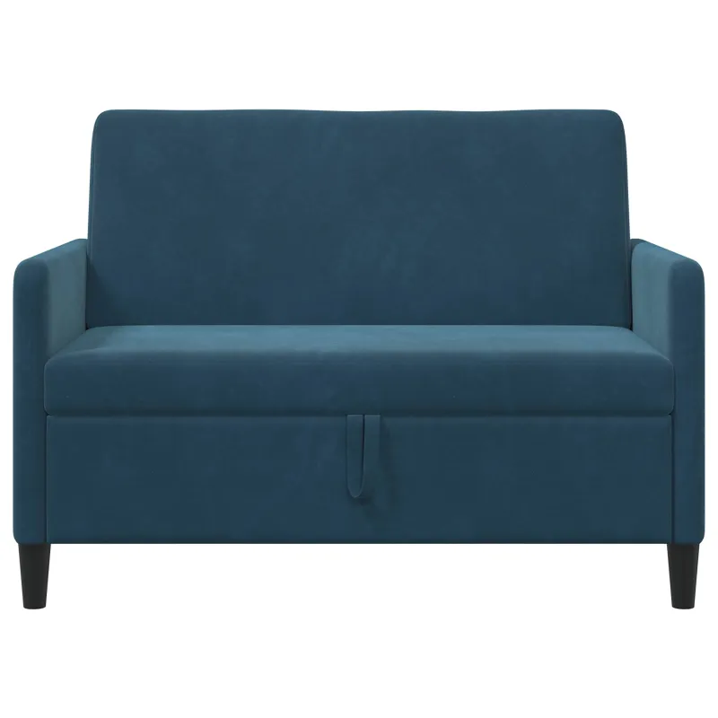 Sofa su saugojimo vieta Mėlyna 122 x 78 x 87 cm Poliesteris