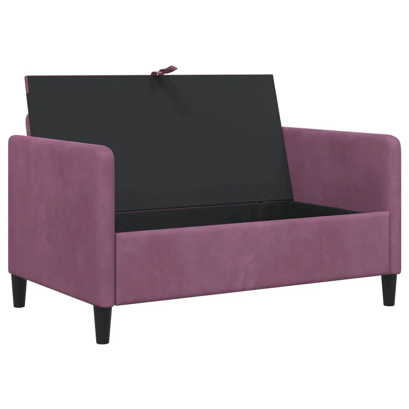 Sofa su saugojimo vieta Violetinė 122 x 78 x 87 cm Poliesteris