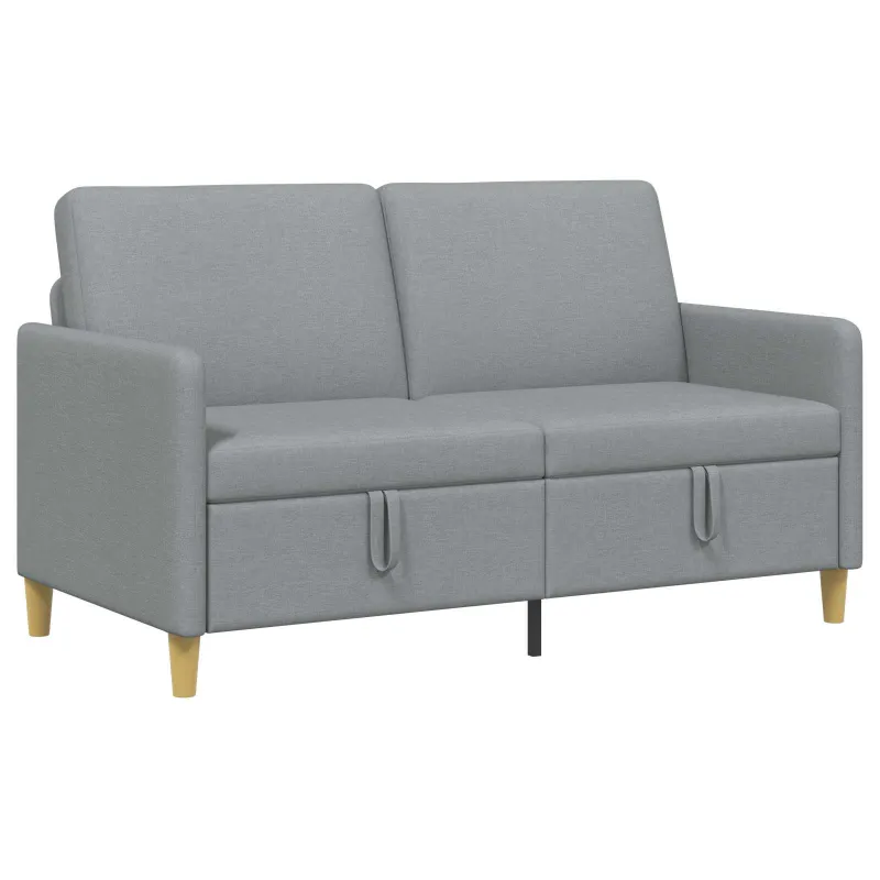 Sofa su saugojimo vieta Šviesiai pilka 152 x 78 x 87 cm