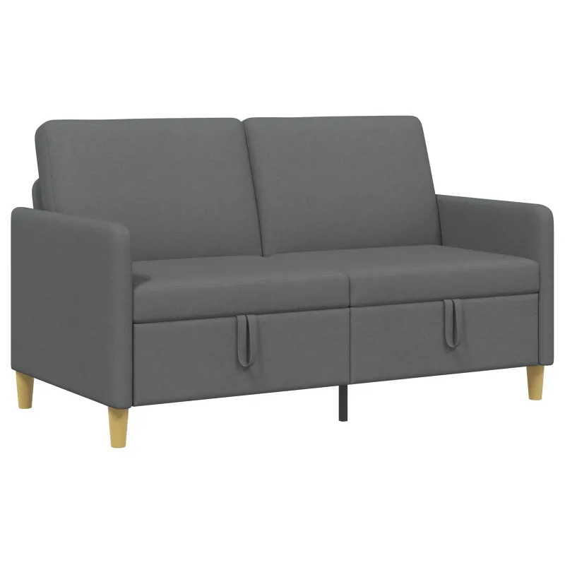 Sofa su saugojimo vieta Tamsiai pilka 152 x 78 x 87 cm