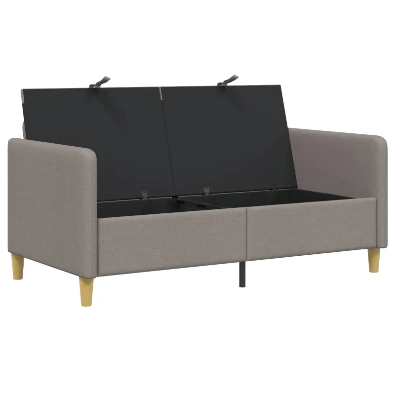 Sofa su saugojimo vieta Taupe 152 x 78 x 87 cm Poliesteris