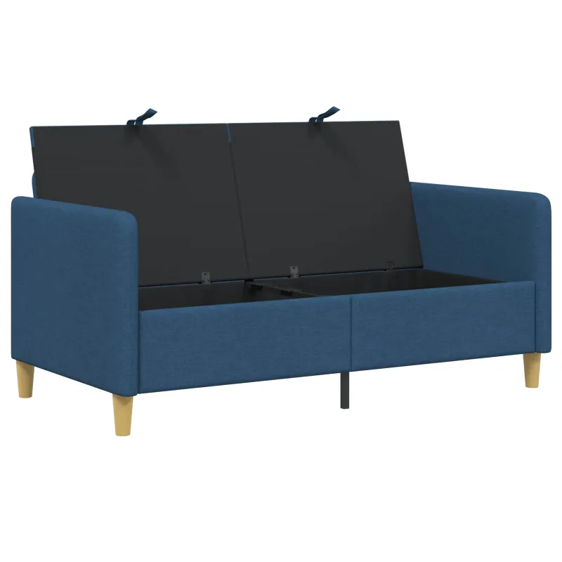 Sofa su saugojimo vieta Mėlyna 152 x 78 x 87 cm Poliesteris