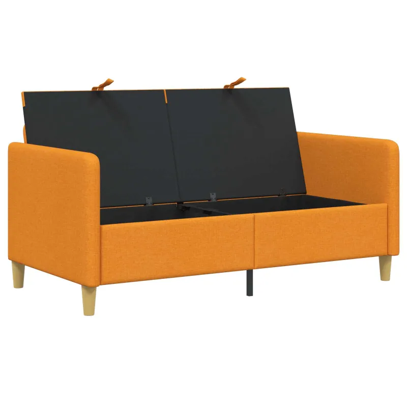 Sofa su saugojimo vieta Tamsiai geltona 152 x 78 x 87 cm