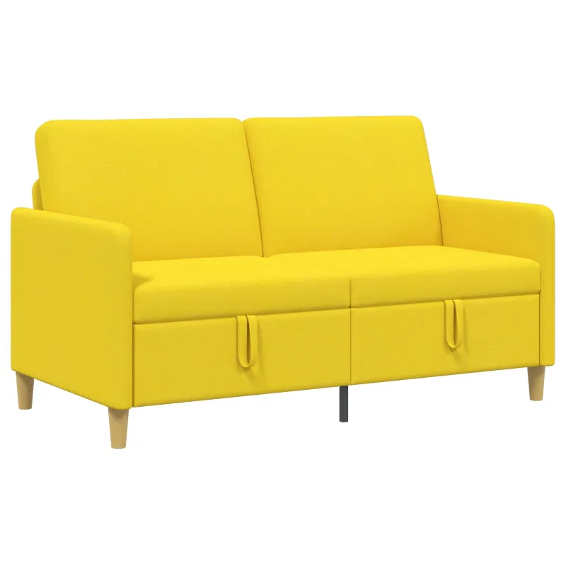 Sofa su saugojimo vieta Šviesi geltona 152 x 78 x 87 cm