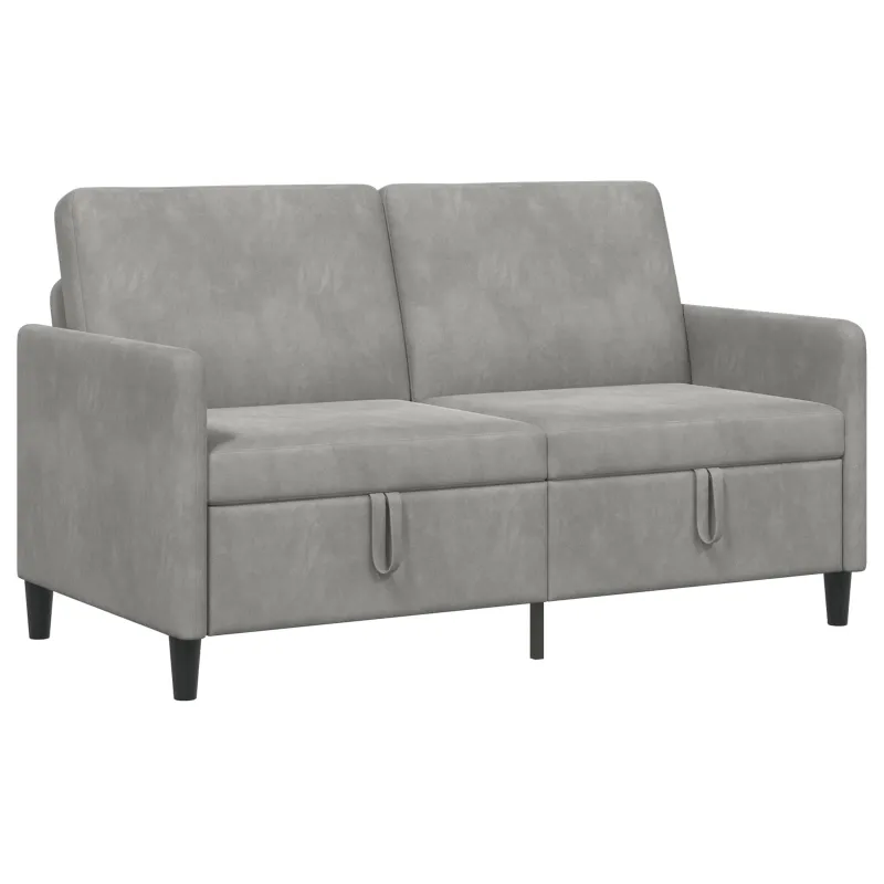 Sofa su saugojimo vieta Šviesiai pilka 152 x 78 x 87 cm