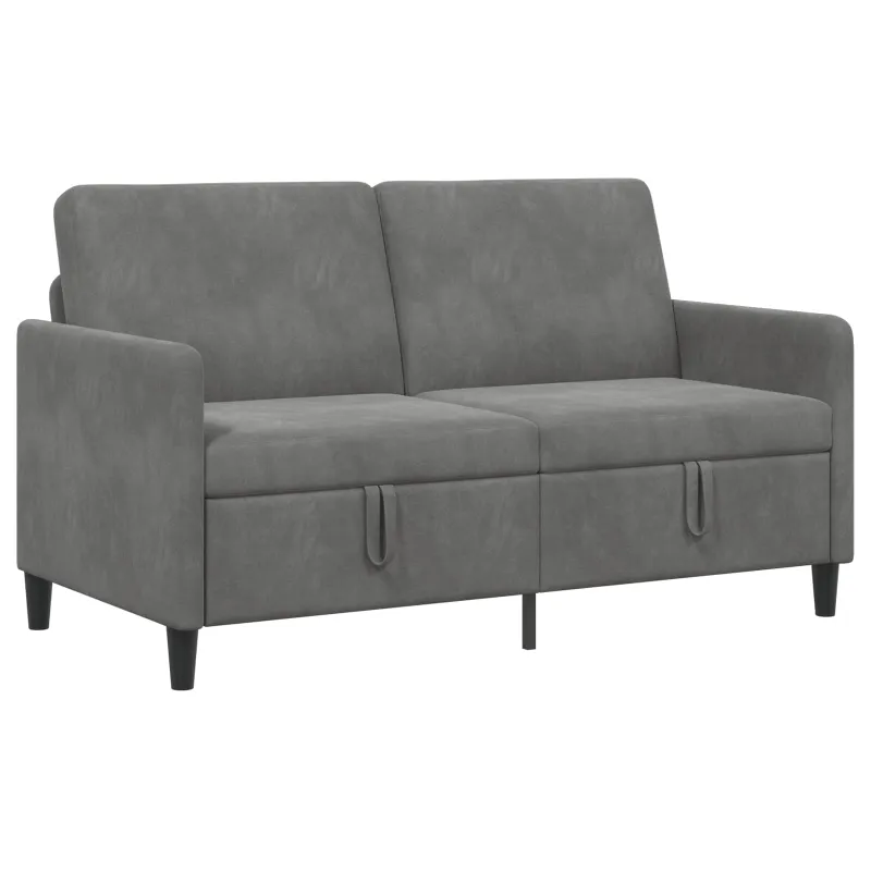 Sofa su saugojimo vieta Tamsiai pilka 152 x 78 x 87 cm