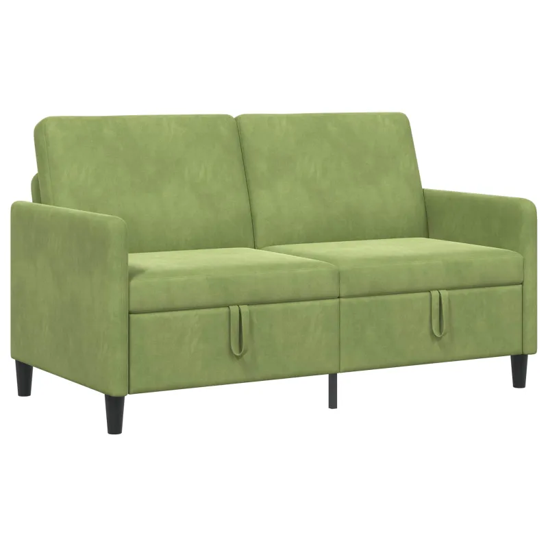 Sofa su saugojimo vieta Šviesiai žalia 152 x 78 x 87 cm