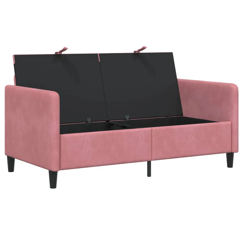 Sofa su saugojimo vieta Rožinė 152 x 78 x 87 cm Poliesteris