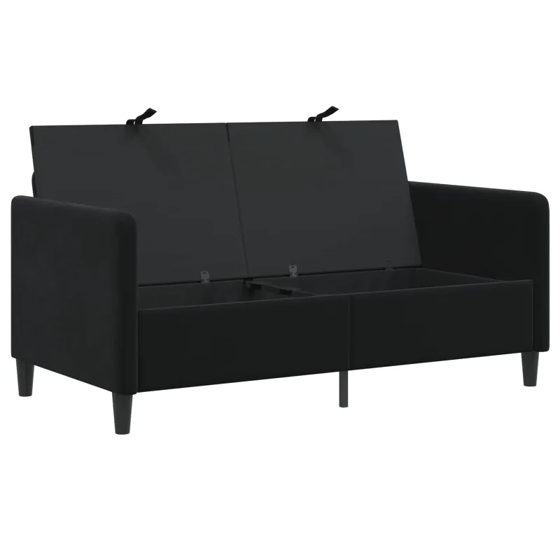 Sofa su saugojimo vieta Juoda 152 x 78 x 87 cm Poliesteris
