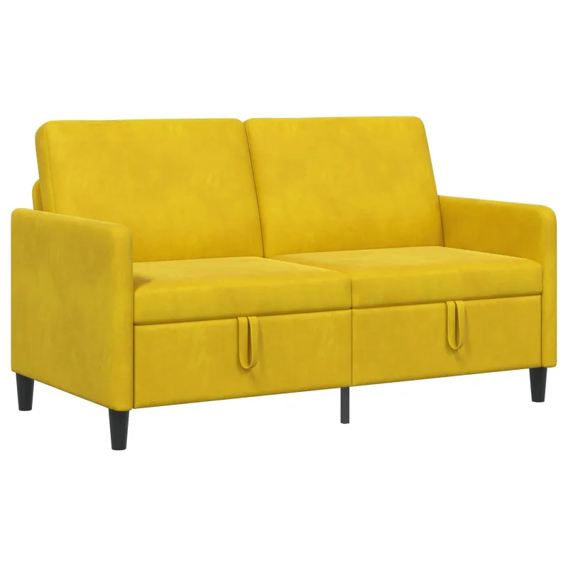 Sofa su saugojimo vieta Geltona 152 x 78 x 87 cm Poliesteris
