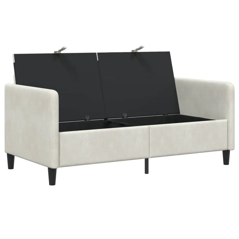 Sofa su saugojimo vieta Kreminė 152 x 78 x 87 cm Poliesteris