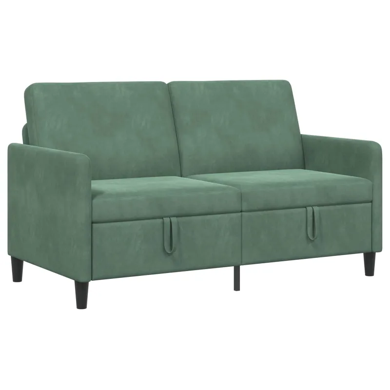 Sofa su saugojimo vieta Jūrinė žalia 152 x 78 x 87 cm