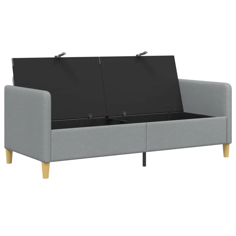 Sofa su saugojimo vieta Šviesiai pilka 172 x 78 x 87 cm