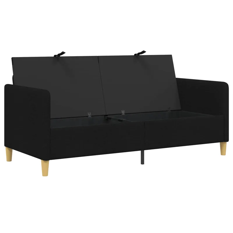 Sofa su saugojimo vieta Juoda 172 x 78 x 87 cm Poliesteris