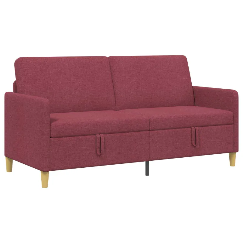 Sofa su saugojimo vieta Vyno raudona 172 x 78 x 87 cm