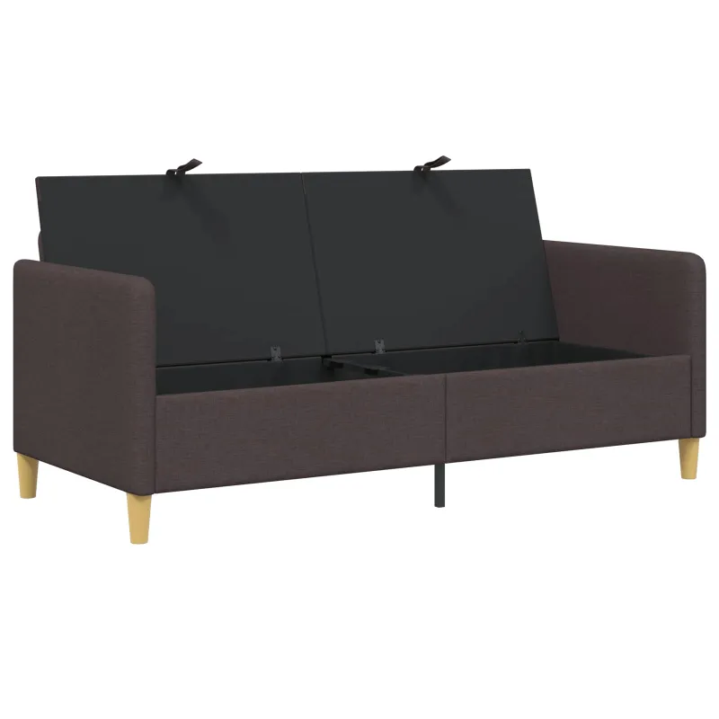 Sofa su saugojimo vieta Tamsiai rudas 172 x 78 x 87 cm