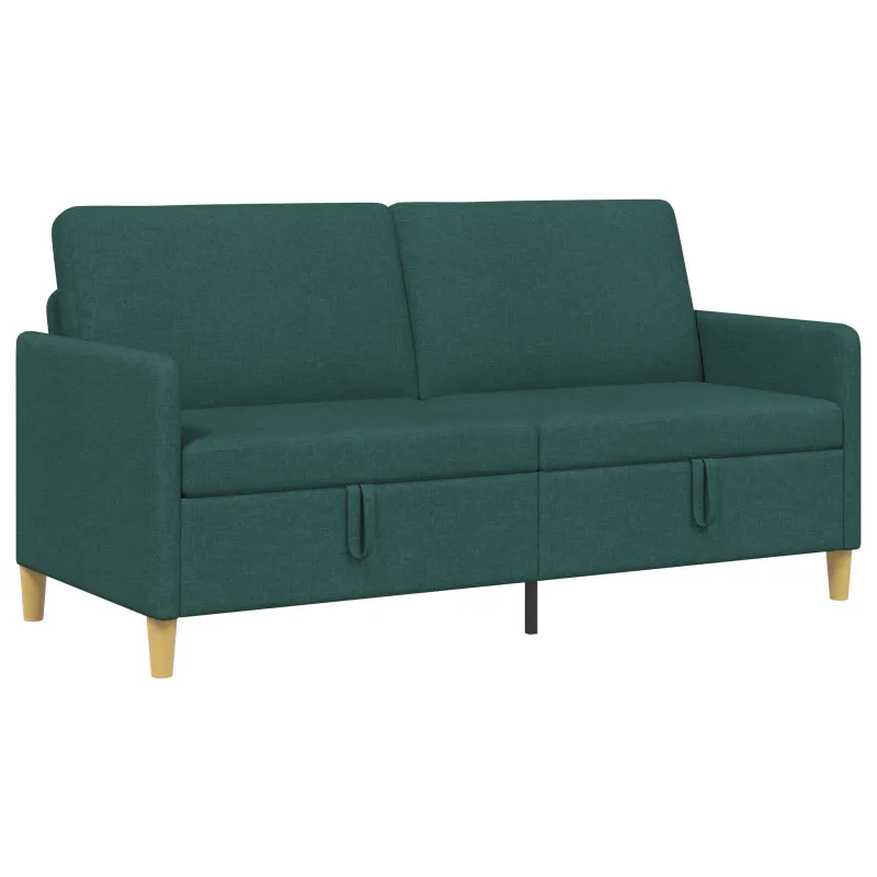 Sofa su saugojimo vieta Tamsiai žalia 172 x 78 x 87 cm