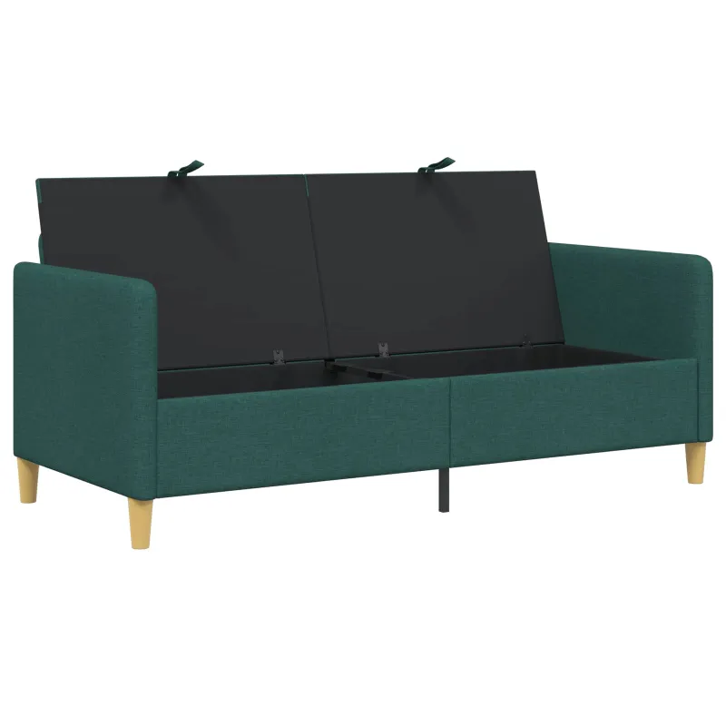 Sofa su saugojimo vieta Tamsiai žalia 172 x 78 x 87 cm