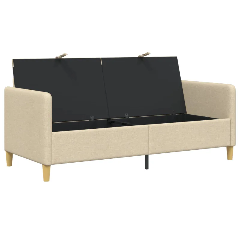 Sofa su saugojimo vieta Kreminė 172 x 78 x 87 cm Poliesteris