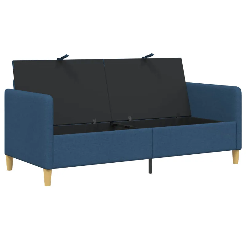 Sofa su saugojimo vieta Mėlyna 172 x 78 x 87 cm Poliesteris