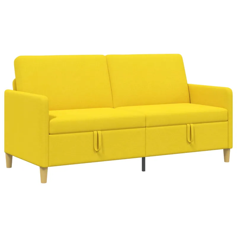 Sofa su saugojimo vieta Šviesi geltona 172 x 78 x 87 cm