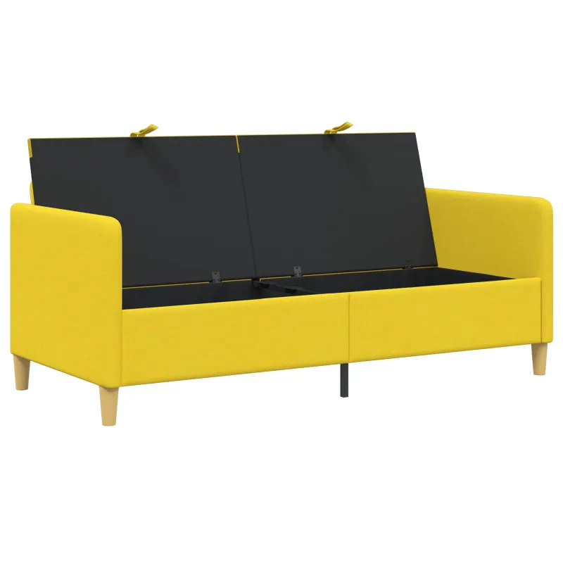 Sofa su saugojimo vieta Šviesi geltona 172 x 78 x 87 cm