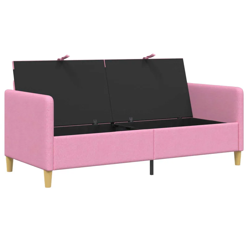 Sofa su saugojimo vieta Rožinė 172 x 78 x 87 cm Poliesteris