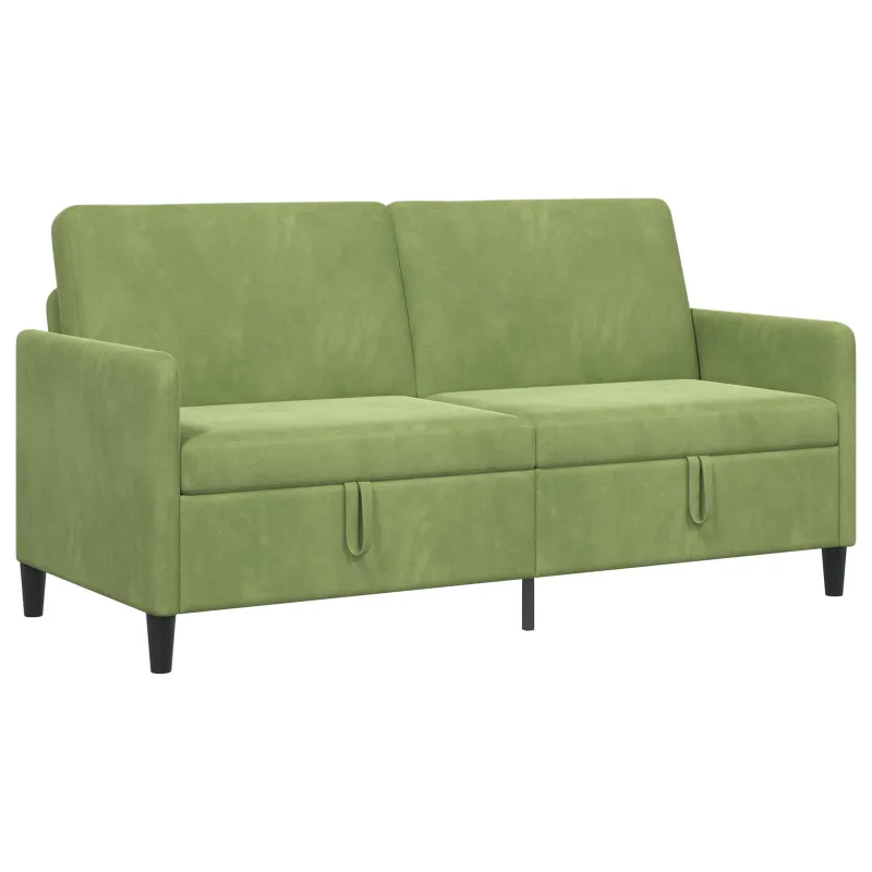 Sofa su saugojimo vieta Šviesiai žalia 172 x 78 x 87 cm