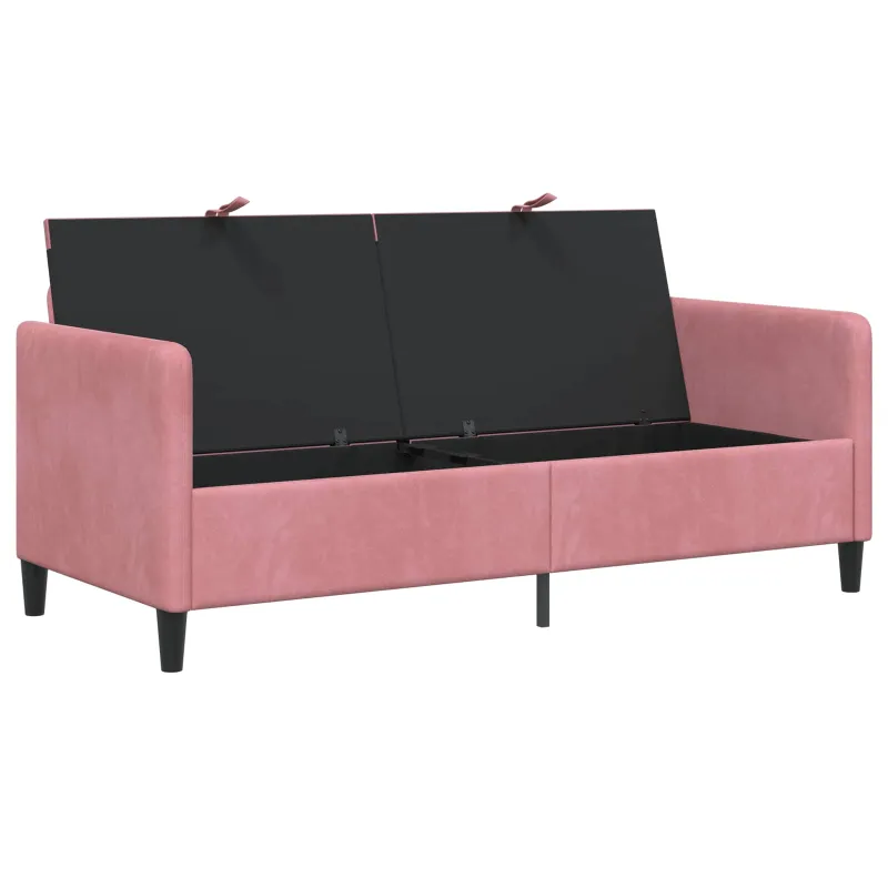 Sofa su saugojimo vieta Rožinė 172 x 78 x 87 cm Poliesteris