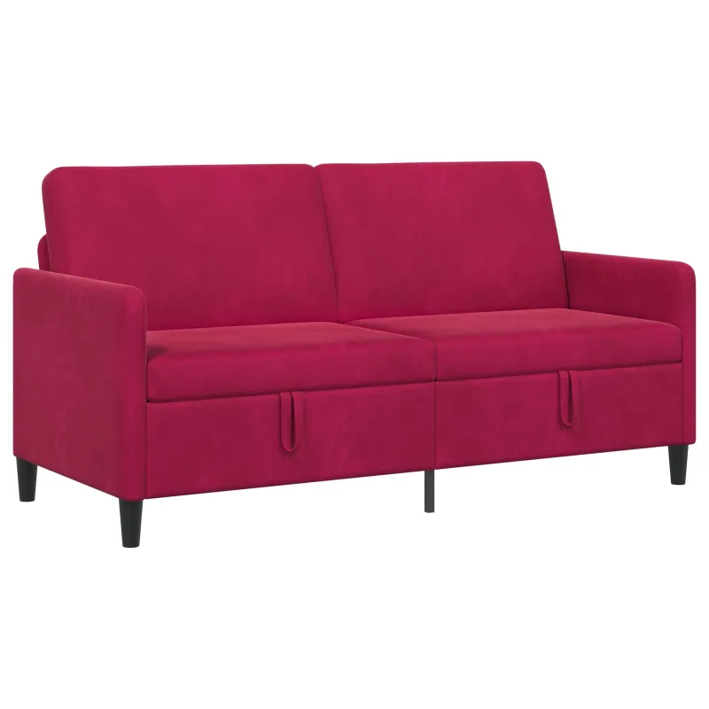 Sofa su saugojimo vieta Vyno raudona 172 x 78 x 87 cm