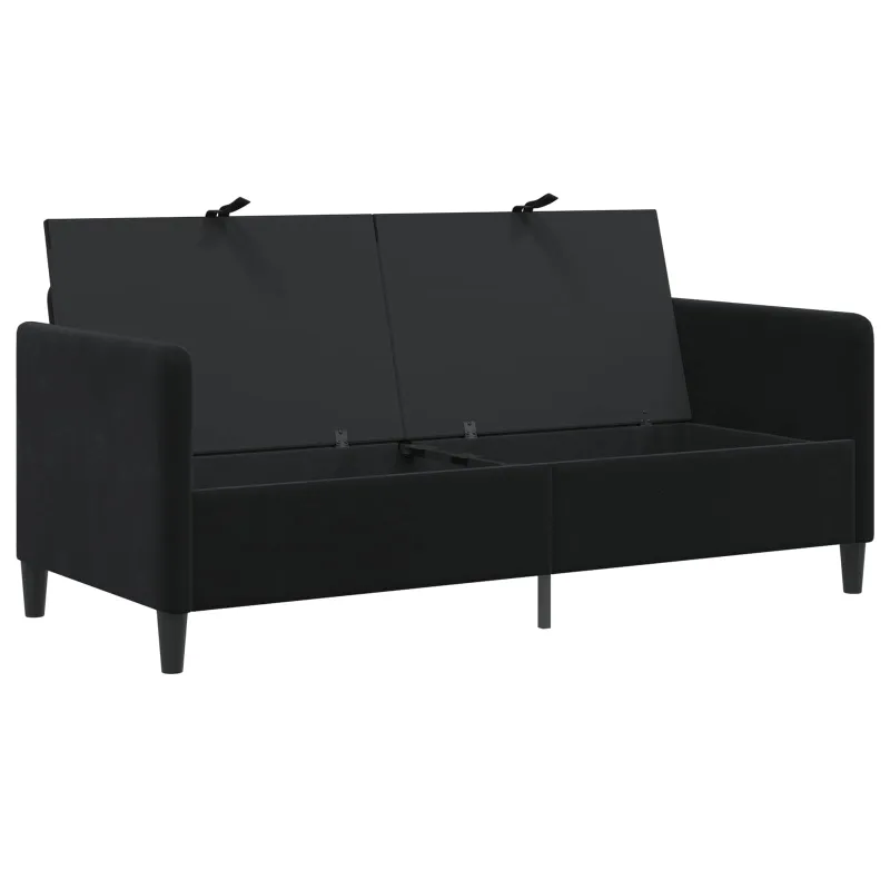 Sofa su saugojimo vieta Juoda 172 x 78 x 87 cm Poliesteris