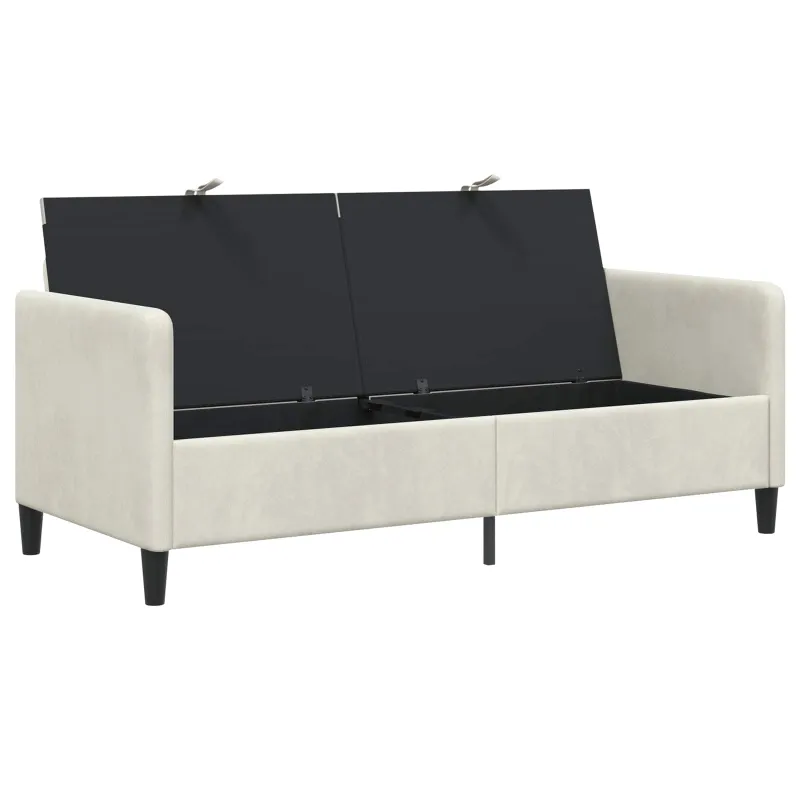Sofa su saugojimo vieta Kreminė 172 x 78 x 87 cm Poliesteris