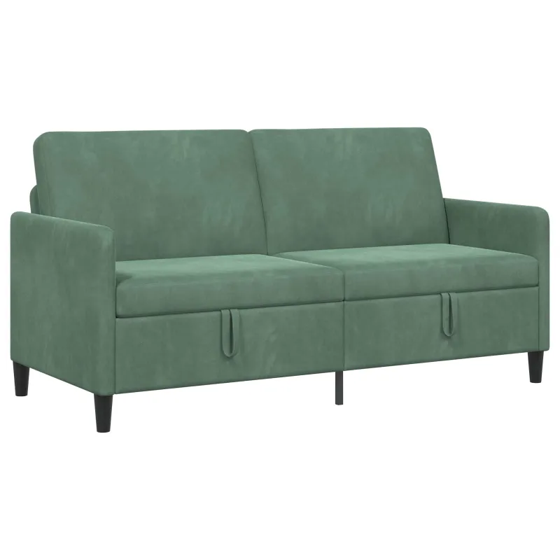 Sofa su saugojimo vieta Jūrinė žalia 172 x 78 x 87 cm