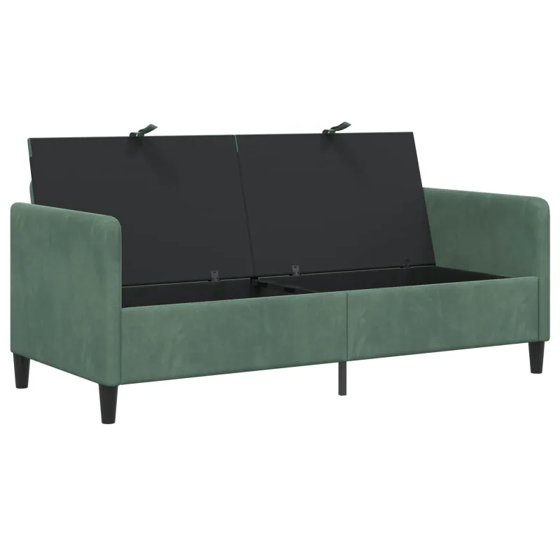 Sofa su saugojimo vieta Jūrinė žalia 172 x 78 x 87 cm