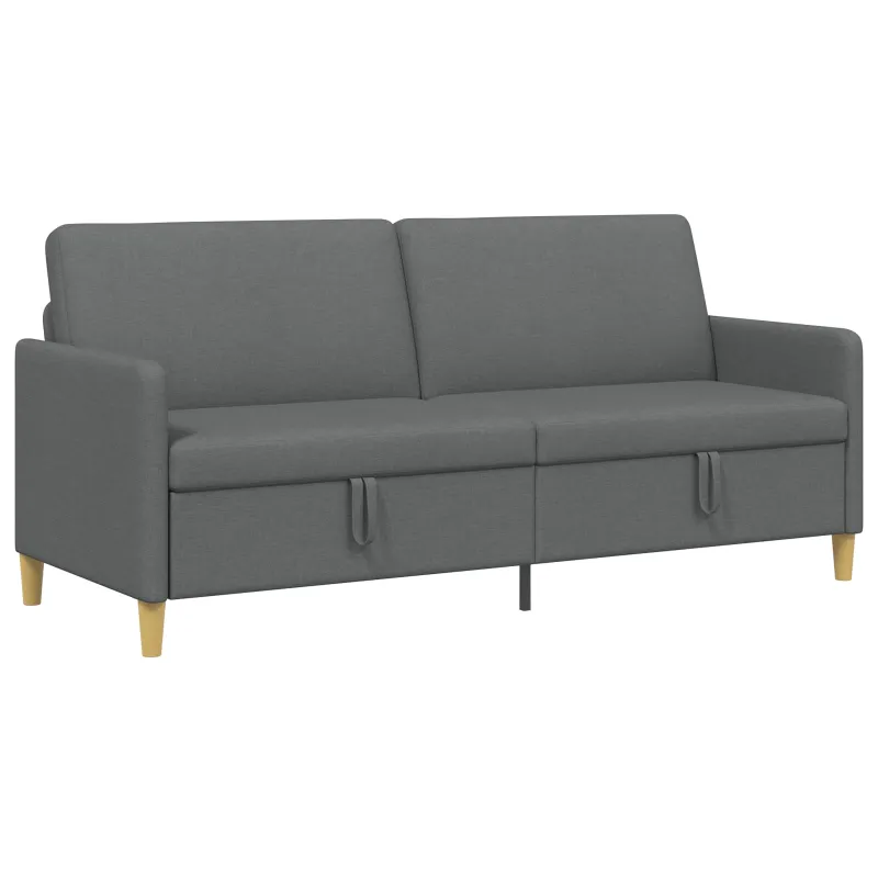 Sofa su saugojimo vieta Tamsiai pilka 192 x 78 x 87 cm