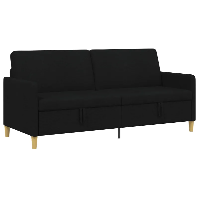 Sofa su saugojimo vieta Juoda 192 x 78 x 87 cm Poliesteris