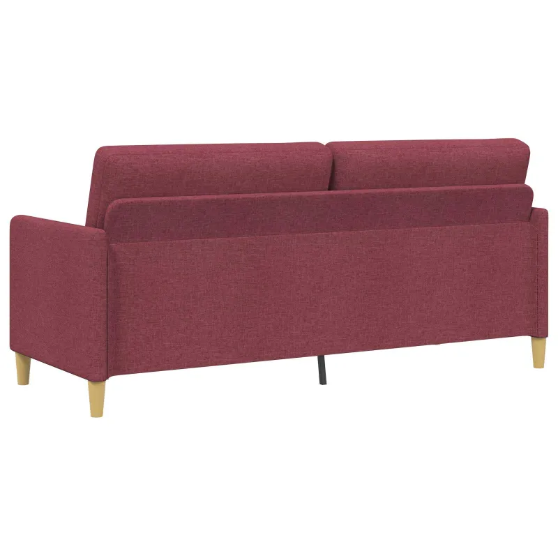 Sofa su saugojimo vieta Vyno raudona 192 x 78 x 87 cm