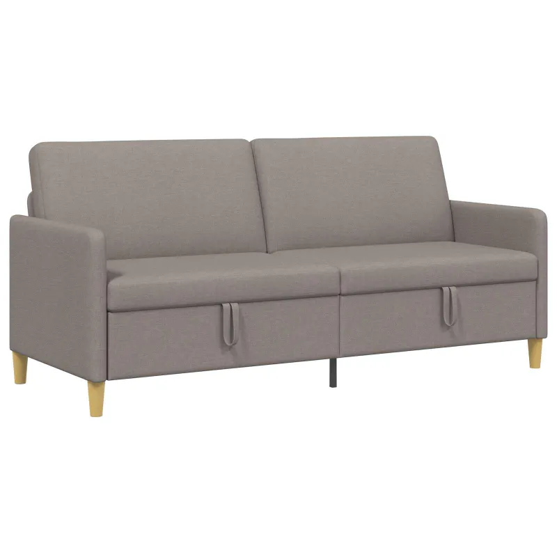 Sofa su saugojimo vieta Taupe 192 x 78 x 87 cm Poliesteris
