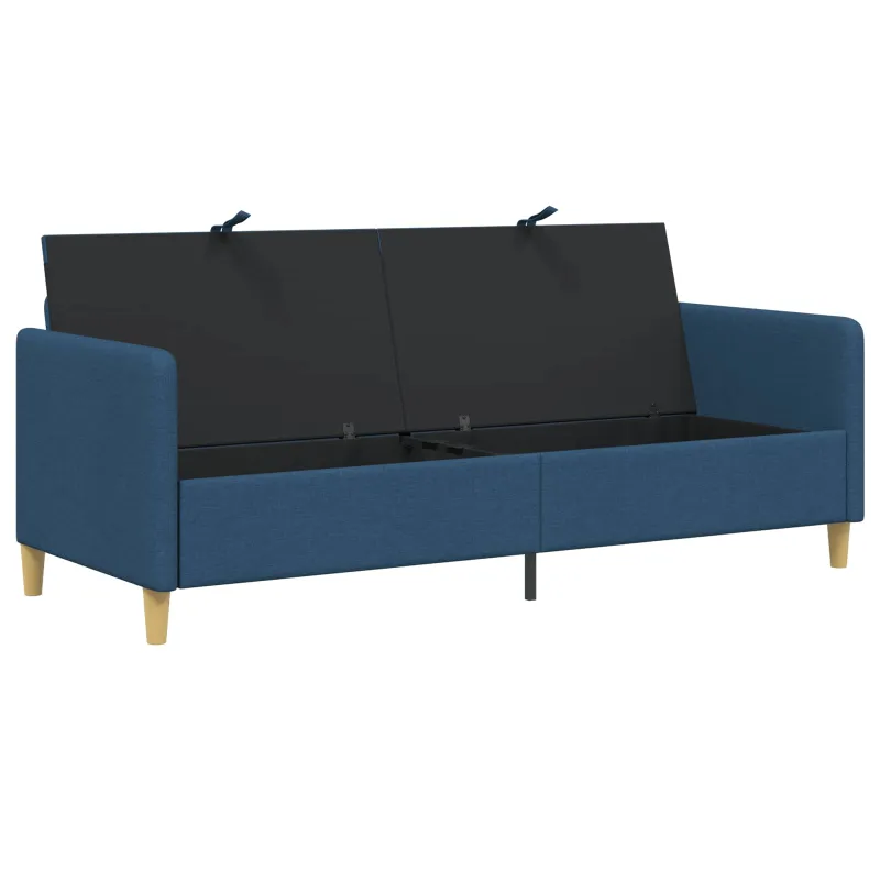 Sofa su saugojimo vieta Mėlyna 192 x 78 x 87 cm Poliesteris