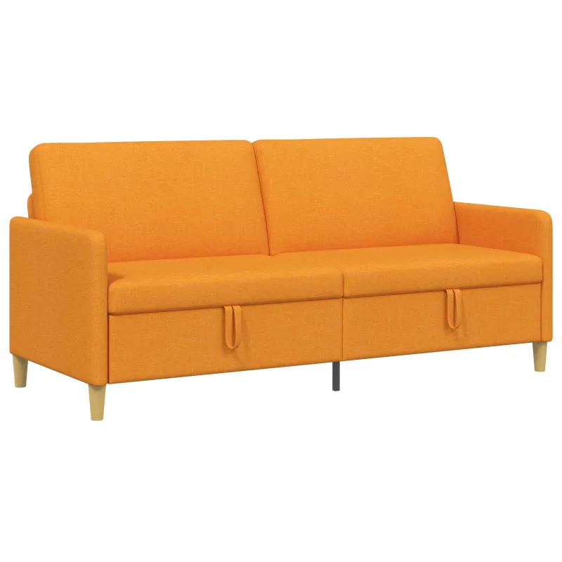 Sofa su saugojimo vieta Tamsiai geltona 192 x 78 x 87 cm