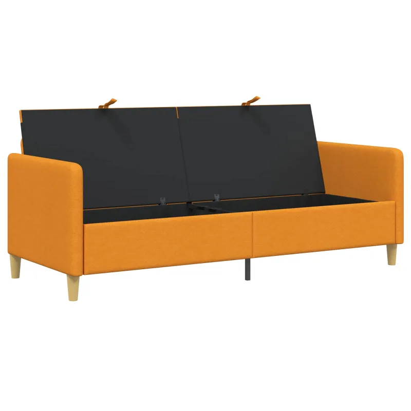 Sofa su saugojimo vieta Tamsiai geltona 192 x 78 x 87 cm