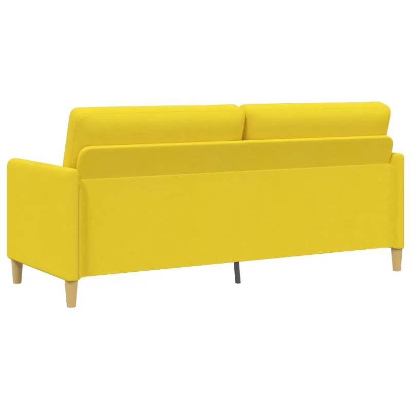 Sofa su saugojimo vieta Šviesi geltona 192 x 78 x 87 cm