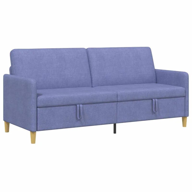 Sofa su saugojimo vieta Džinsinės mėlynos 192 x 78 x 87 cm
